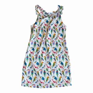 Anthropologie Parrot Shift Dress by Larke Size S Summer Resortwear